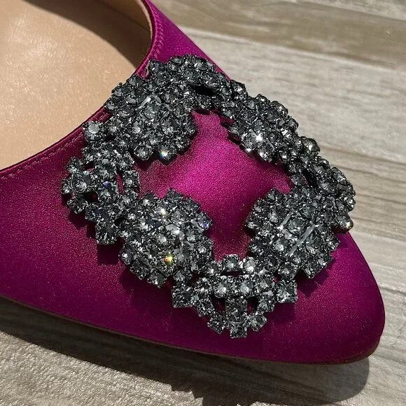 Manolo Blahnik Hangisi Women's Shoes Heels Brand New - Picture 7 of 14